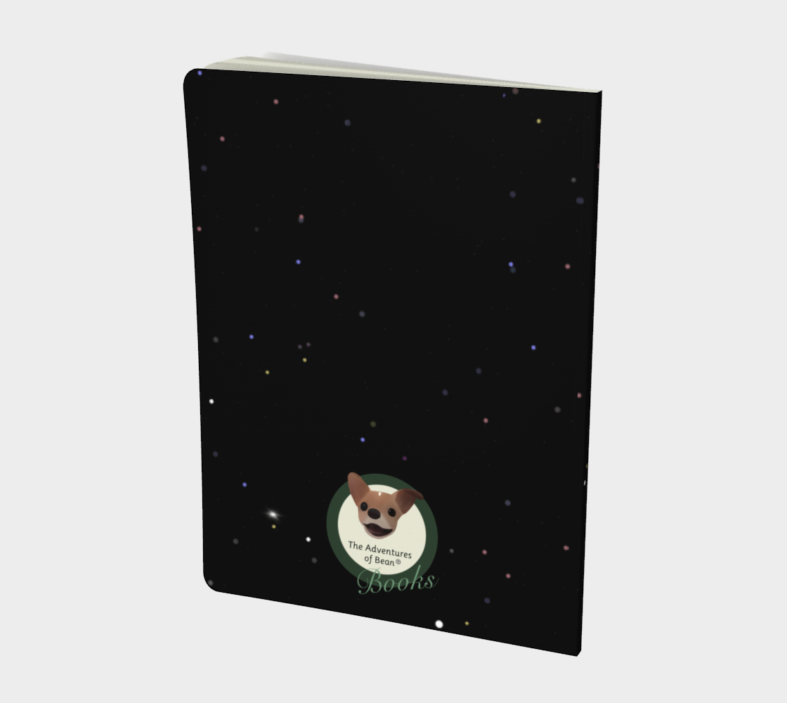 Space Bean Notebook (Size: 7.25" by 10")