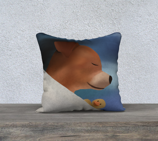 Bean and Duck 18" x 18" Pillow Case