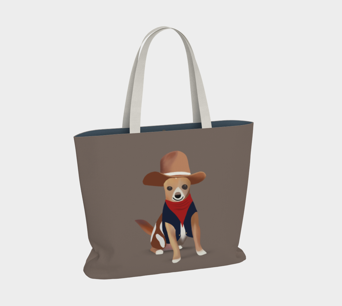 Cowboy Bean Large Tote (Size: 20” wide, 15” tall and 4” deep)