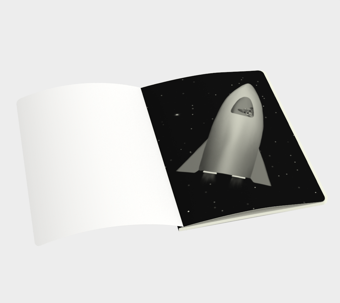 Space Bean Notebook (Size: 7.25" by 10")