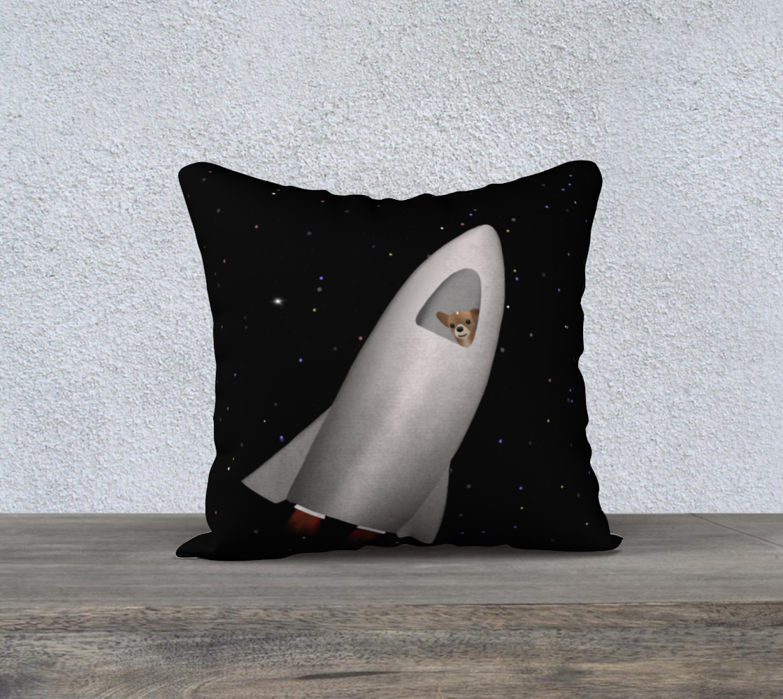 Space Bean 18" x 18" Pillow Case