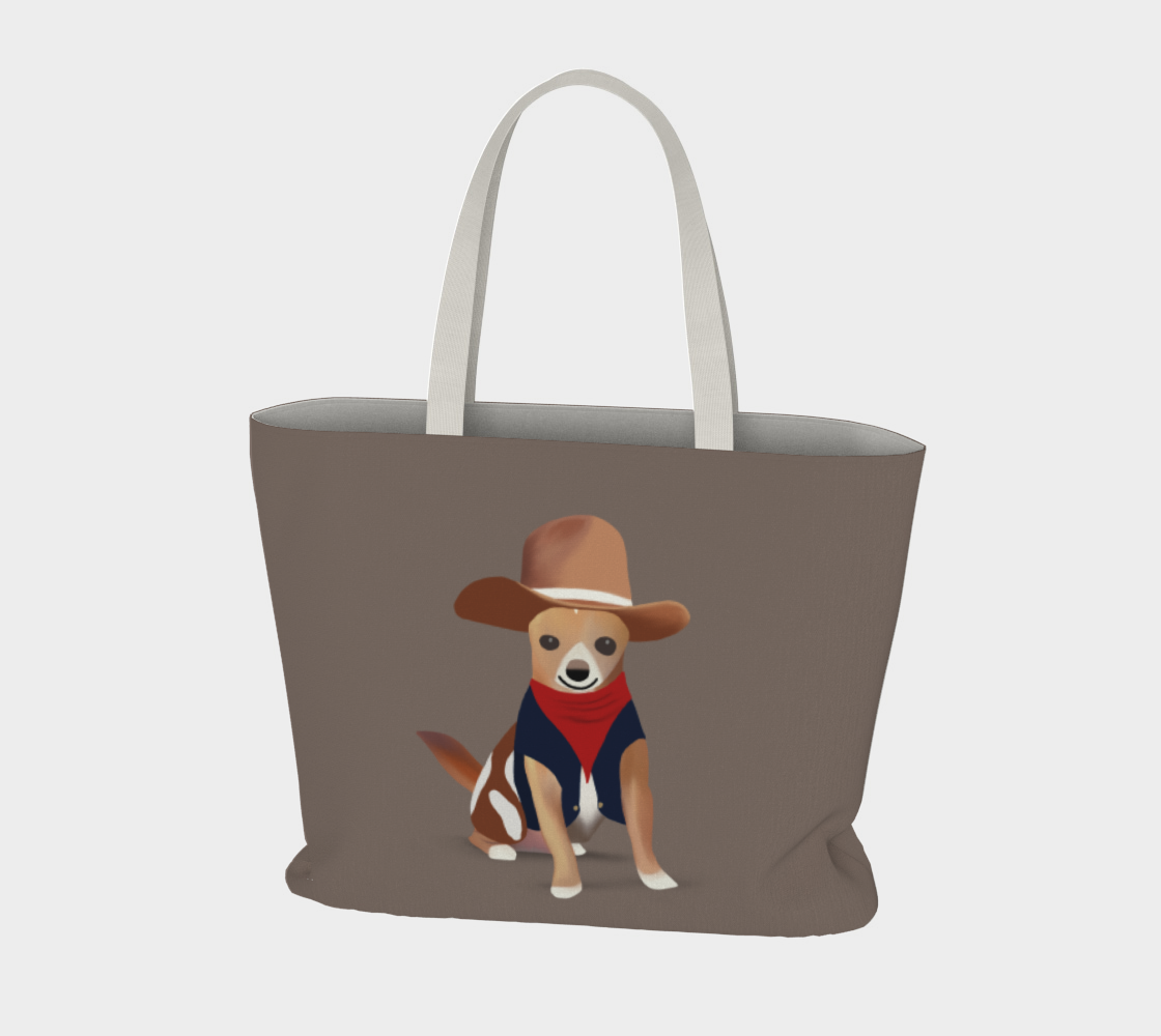 Cowboy Bean Large Tote (Size: 20” wide, 15” tall and 4” deep)