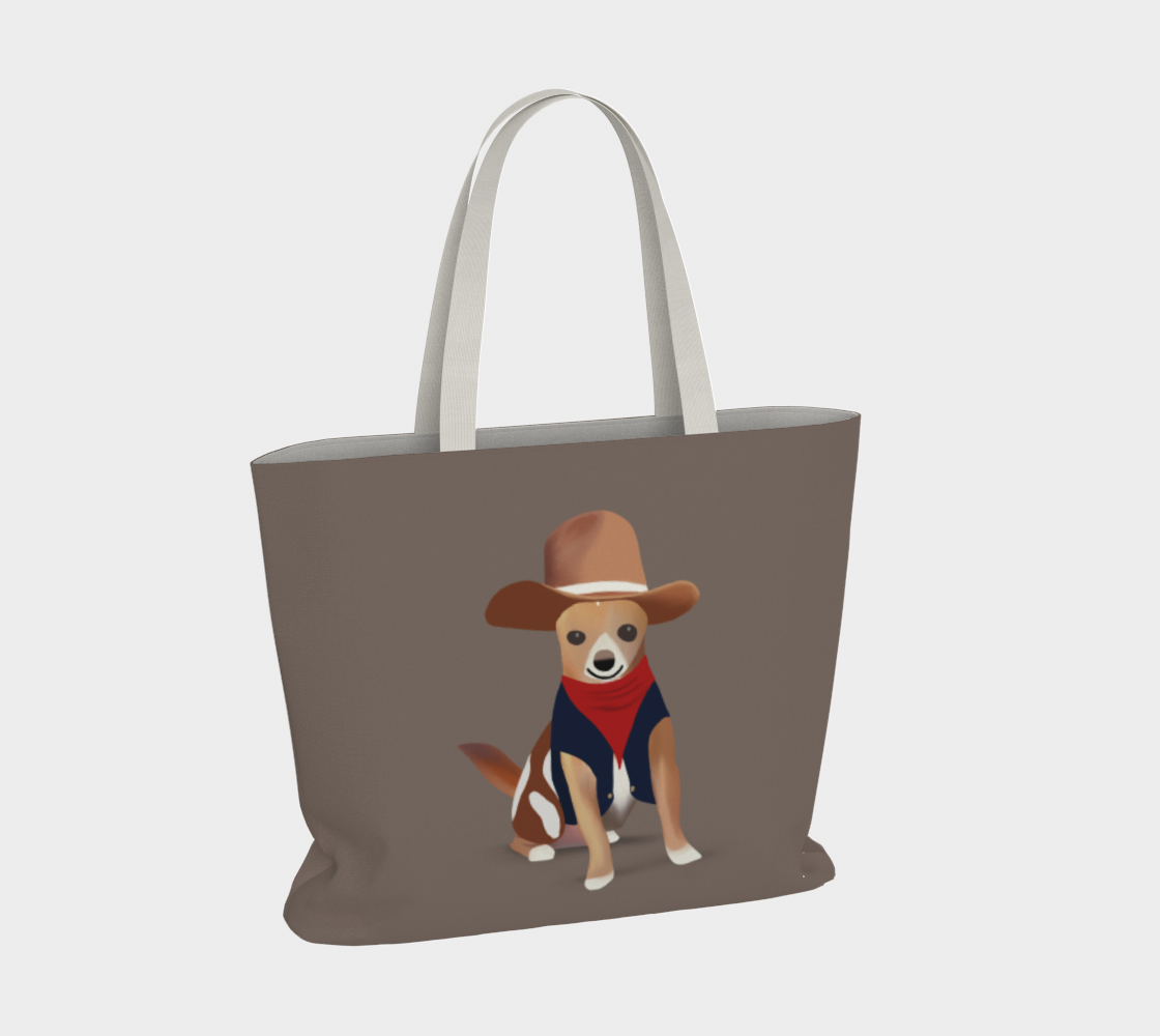 Cowboy Bean Large Tote (Size: 20” wide, 15” tall and 4” deep)