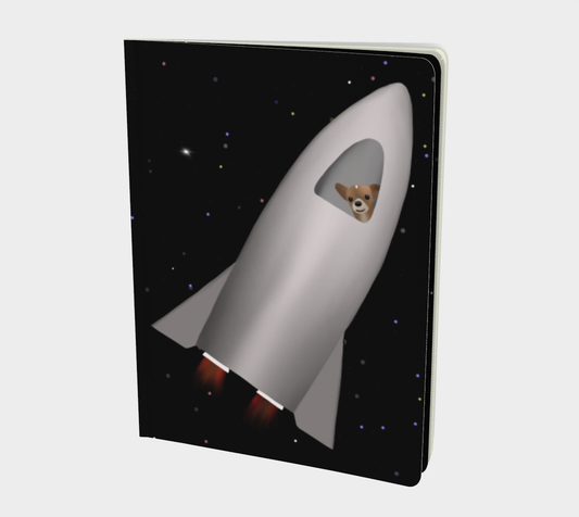 Space Bean Notebook (Size: 7.25" by 10")