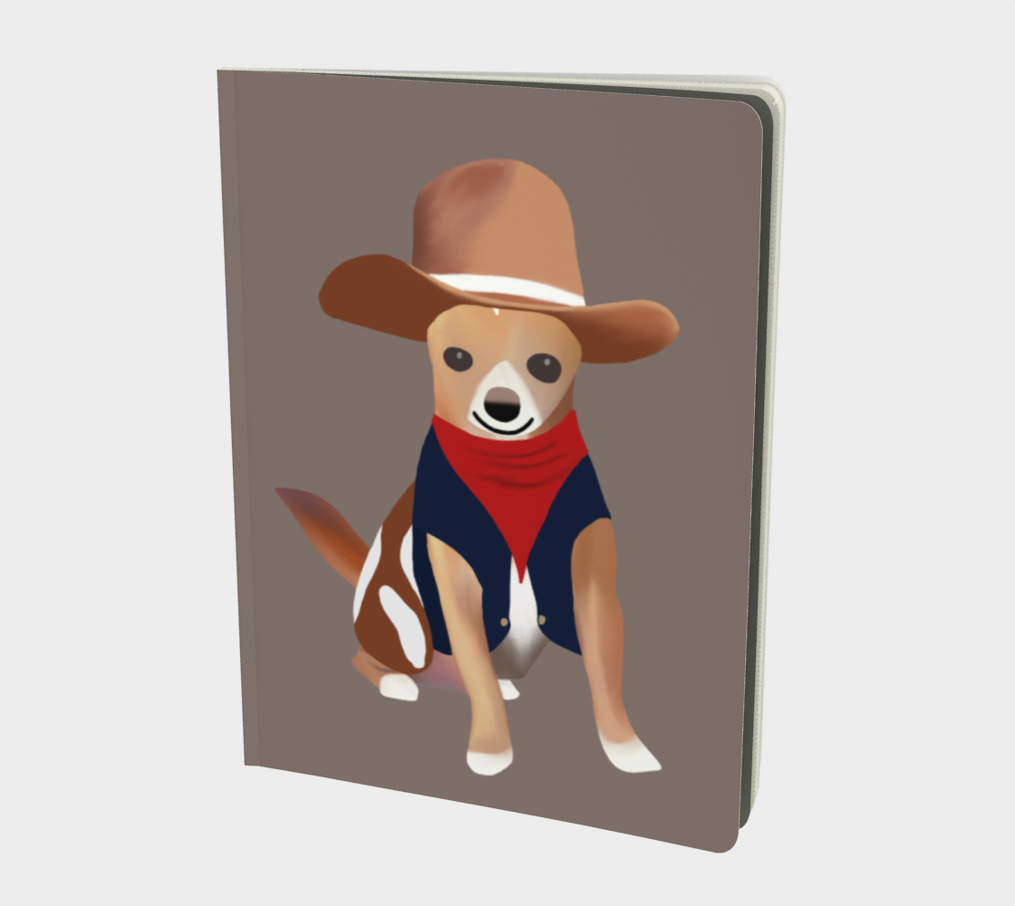 Cowboy Bean Notebook (Size: 7.25" by 10")