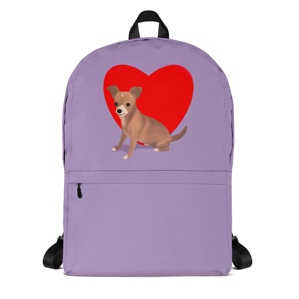 Heart Purple Bean Backpack