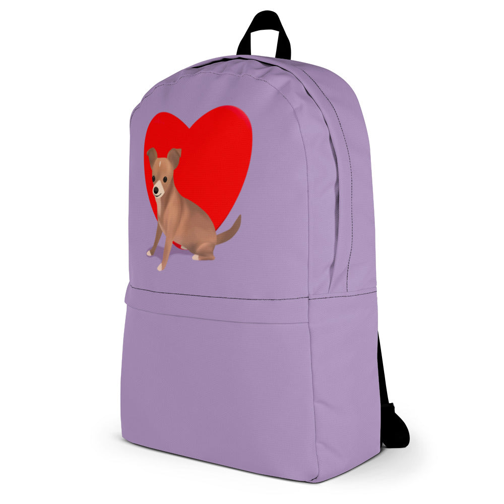 Heart Purple Bean Backpack