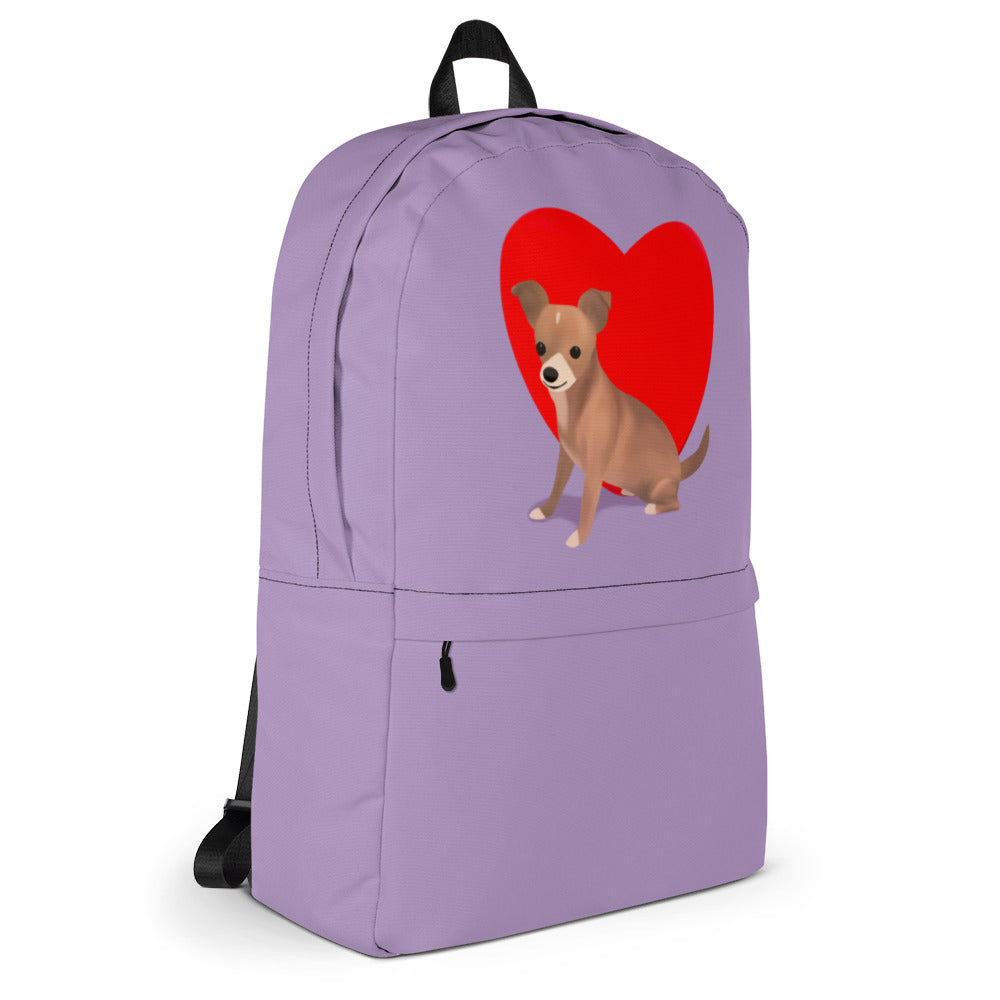 Heart Purple Bean Backpack