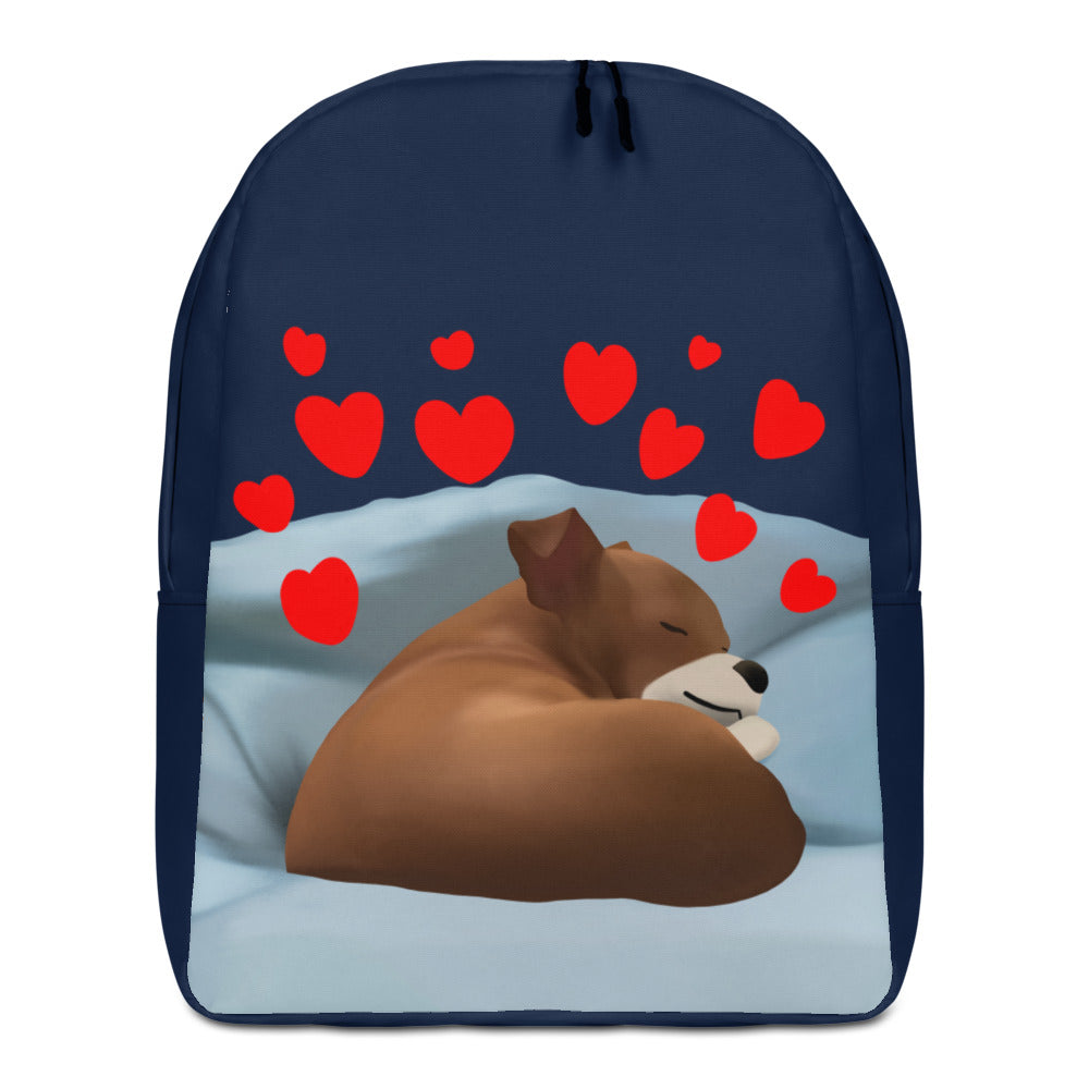 Sleeping Hearts Bean Minimalist Backpack