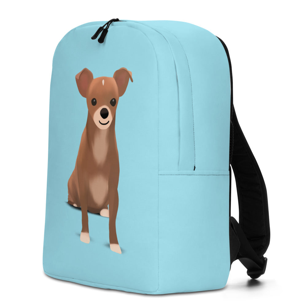 Blue Bean Minimalist Backpack