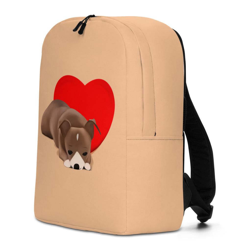 Sweet Heart Bean Minimalist Backpack