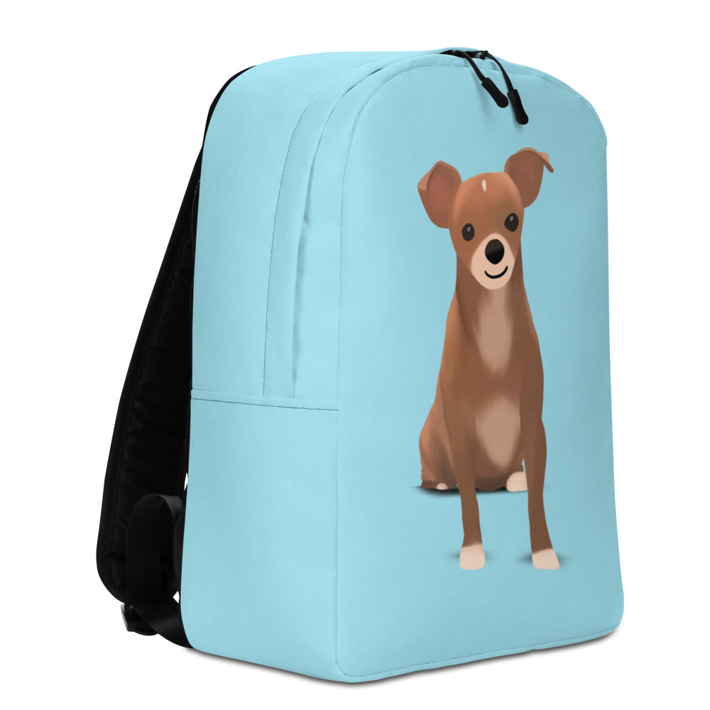 Blue Bean Minimalist Backpack