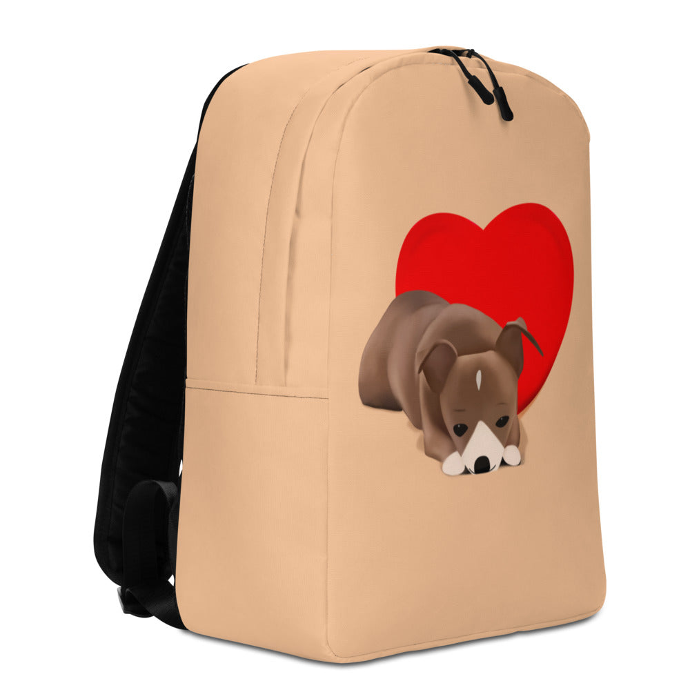 Sweet Heart Bean Minimalist Backpack