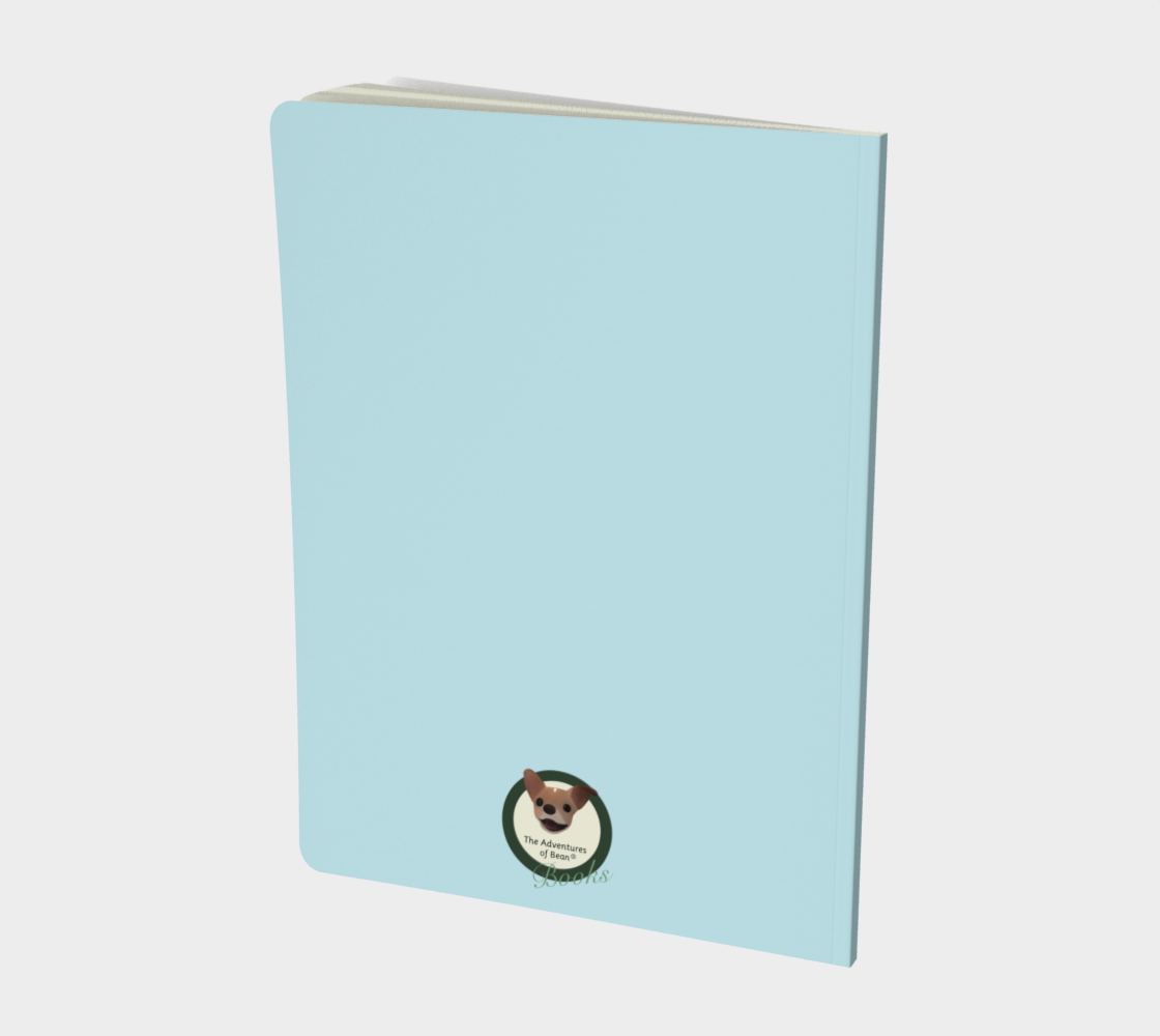 Blue Bean Notebook (Size: 7.25" by 10")