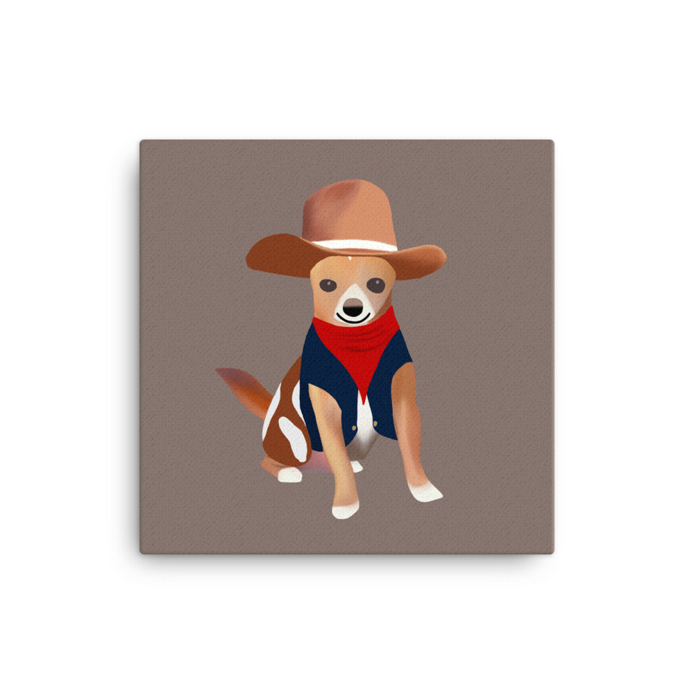 Cowboy Bean Canvas