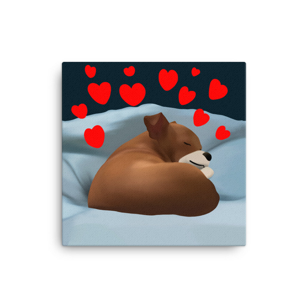 Sleeping Hearts Bean Canvas