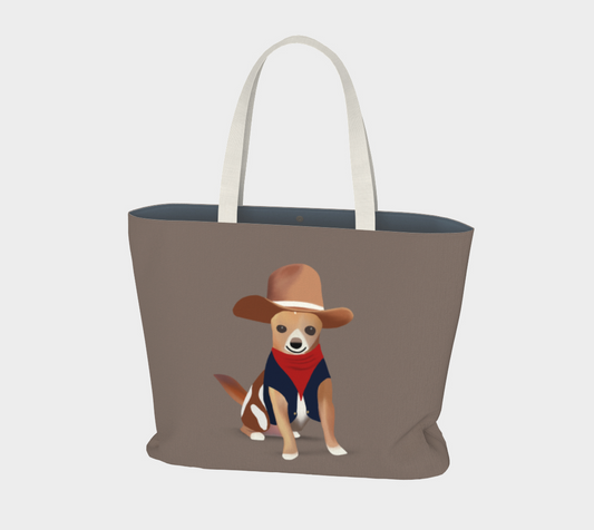 Cowboy Bean Large Tote (Size: 20” wide, 15” tall and 4” deep)