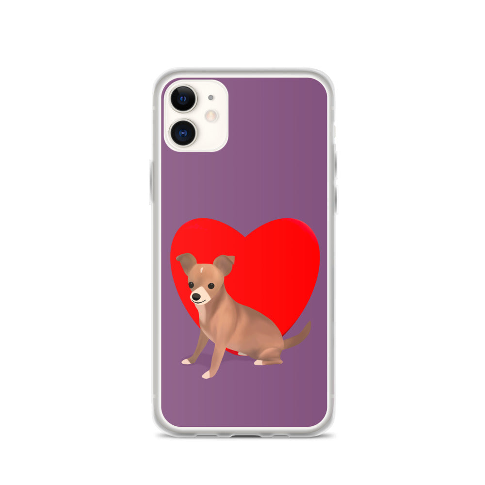 Heart Purple Bean iPhone Case