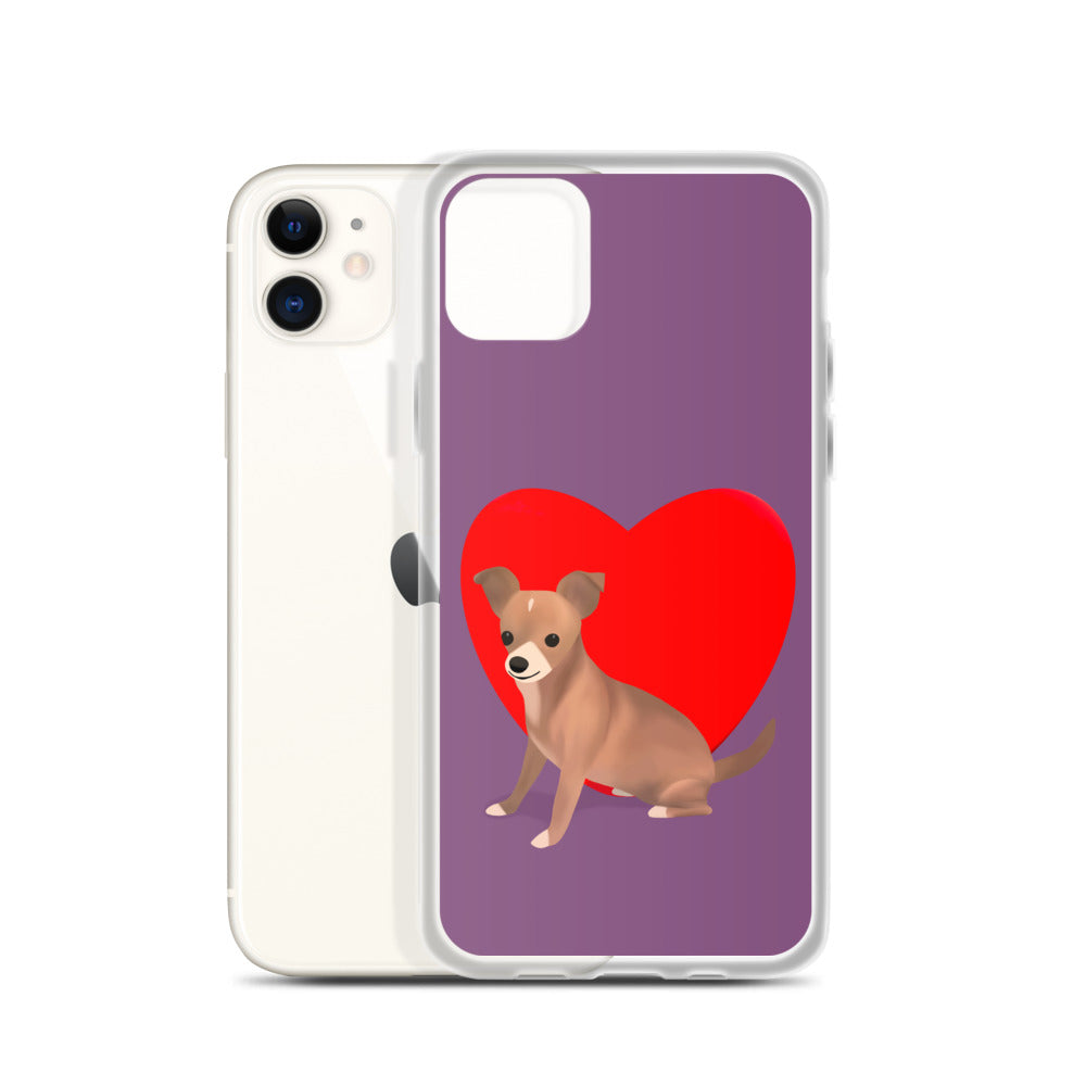 Heart Purple Bean iPhone Case