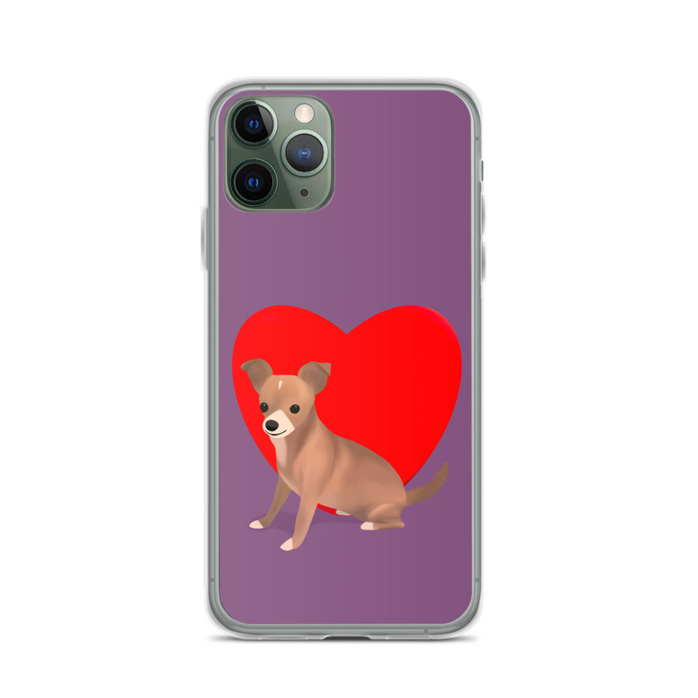 Heart Purple Bean iPhone Case