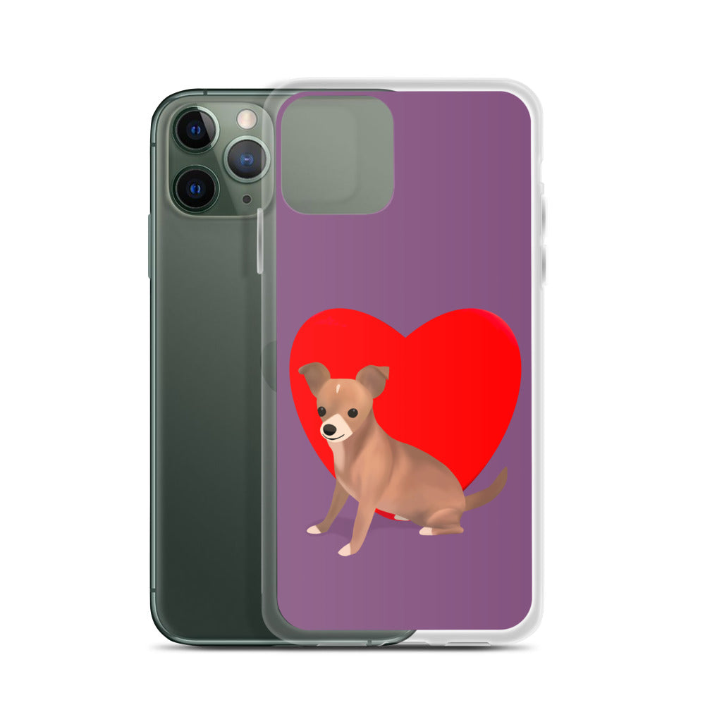 Heart Purple Bean iPhone Case