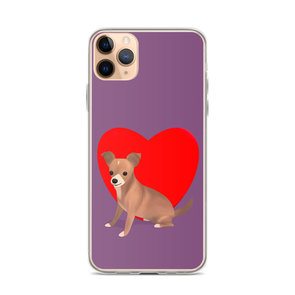 Heart Purple Bean iPhone Case