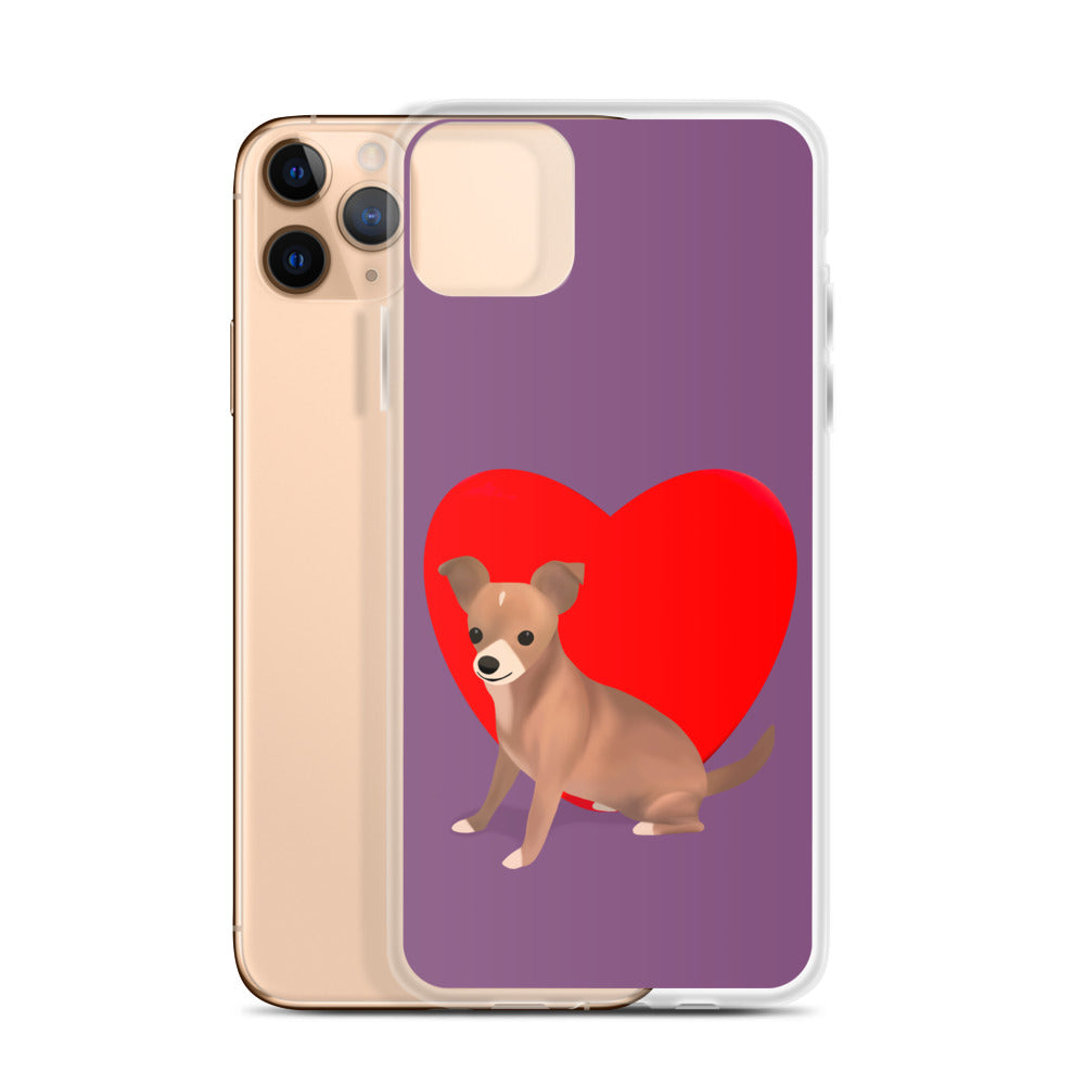 Heart Purple Bean iPhone Case