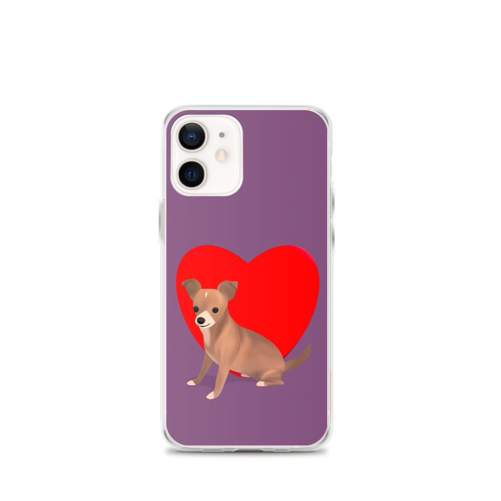 Heart Purple Bean iPhone Case