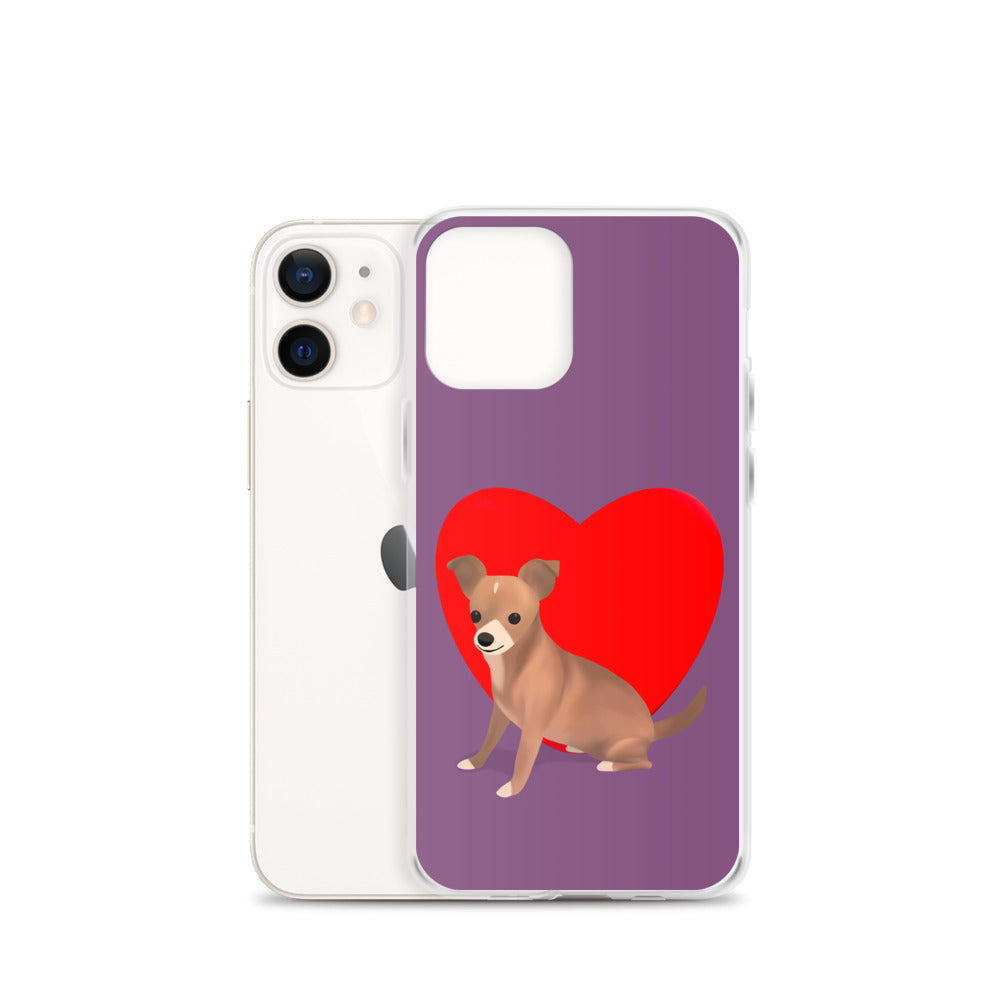 Heart Purple Bean iPhone Case