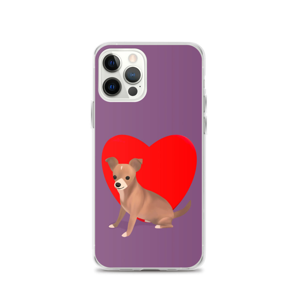 Heart Purple Bean iPhone Case