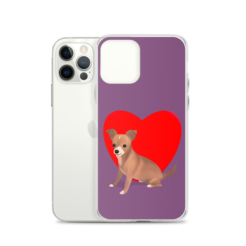 Heart Purple Bean iPhone Case