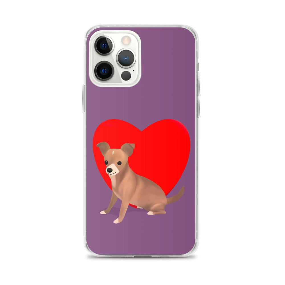 Heart Purple Bean iPhone Case