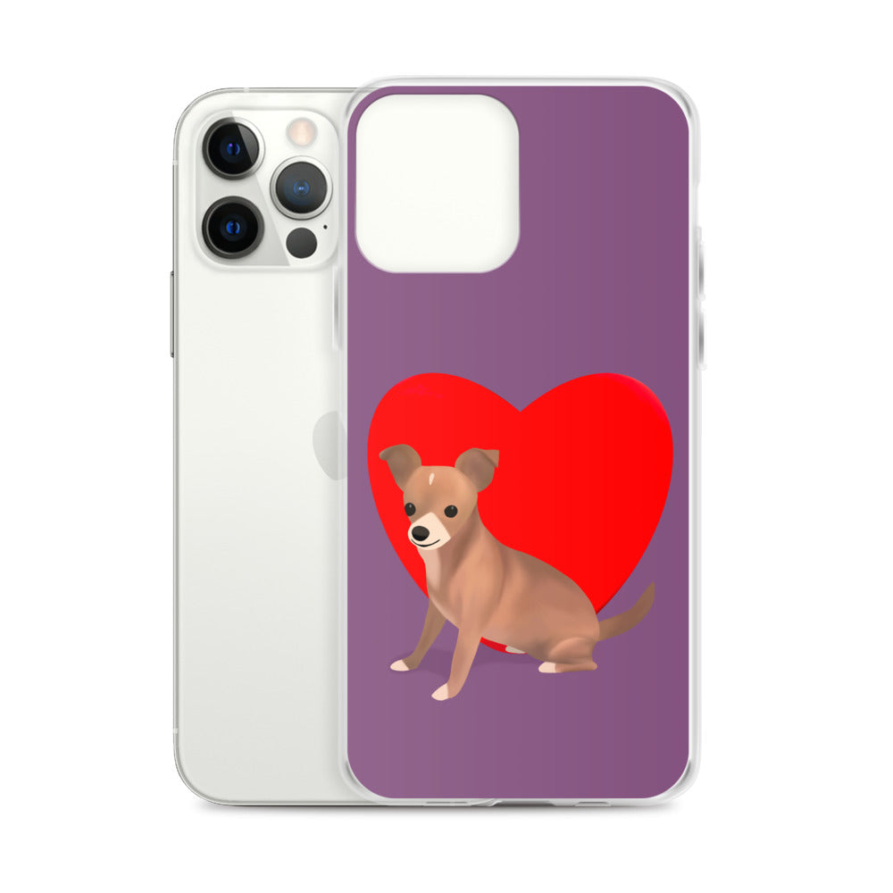 Heart Purple Bean iPhone Case