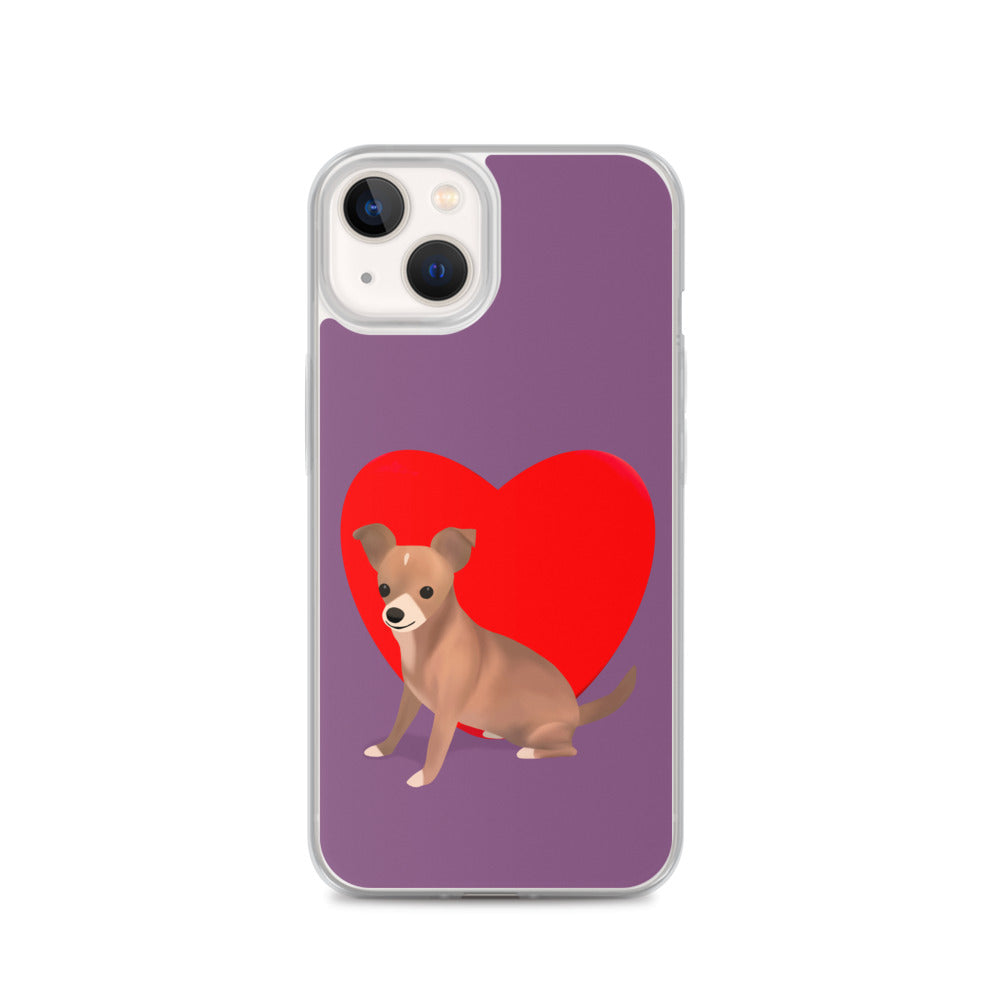 Heart Purple Bean iPhone Case