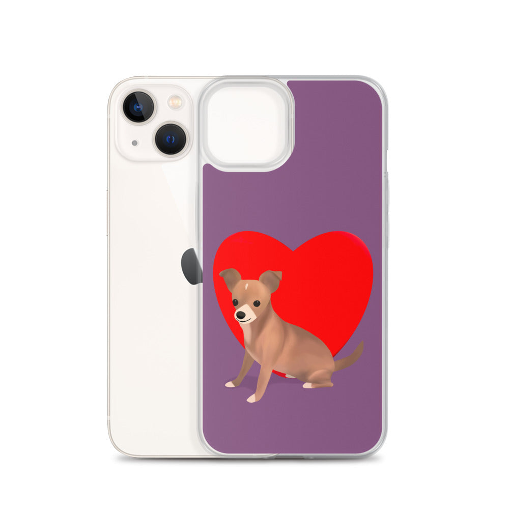 Heart Purple Bean iPhone Case