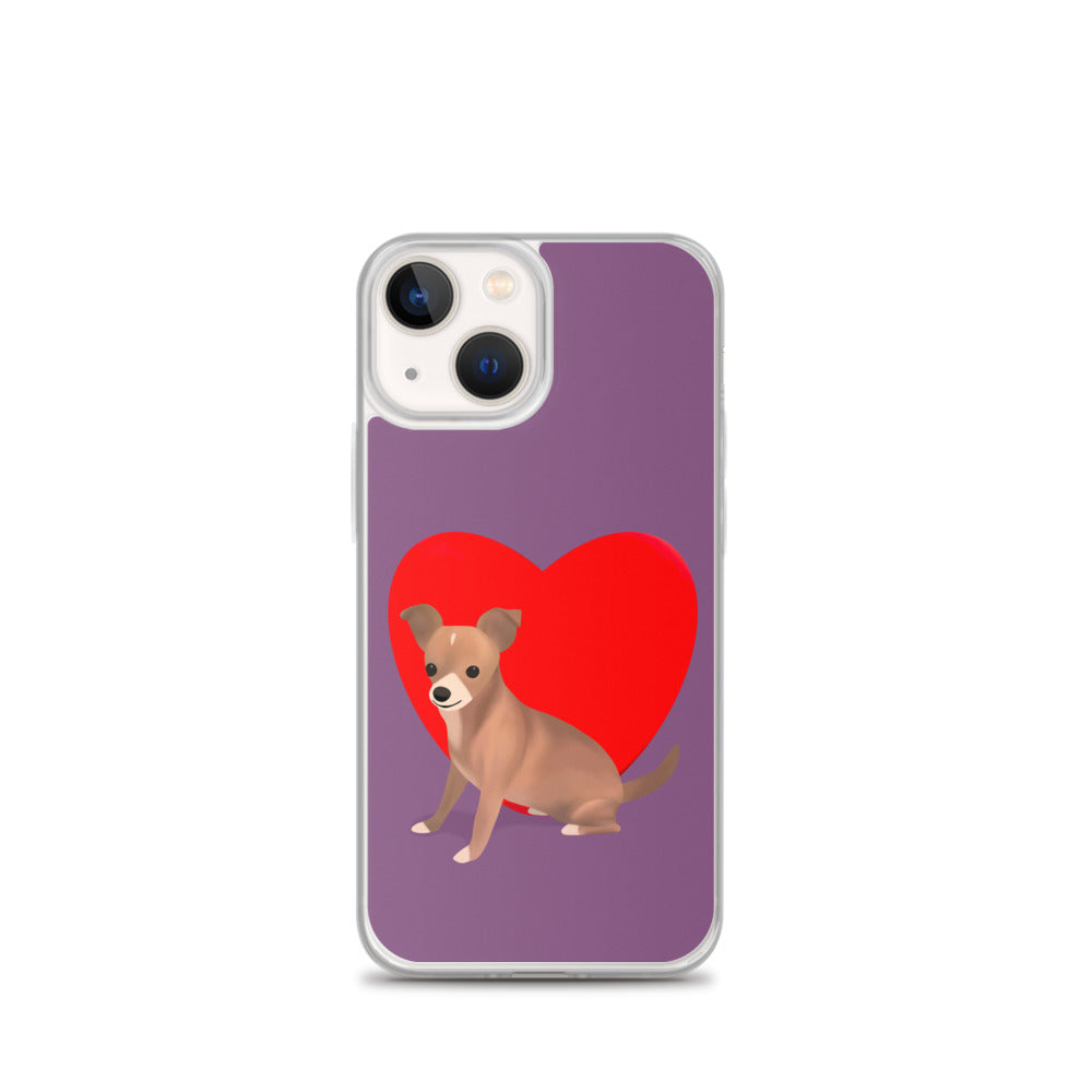 Heart Purple Bean iPhone Case