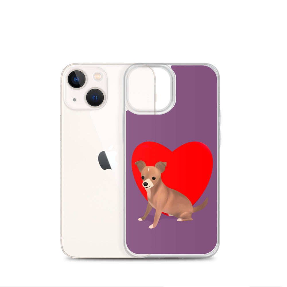 Heart Purple Bean iPhone Case