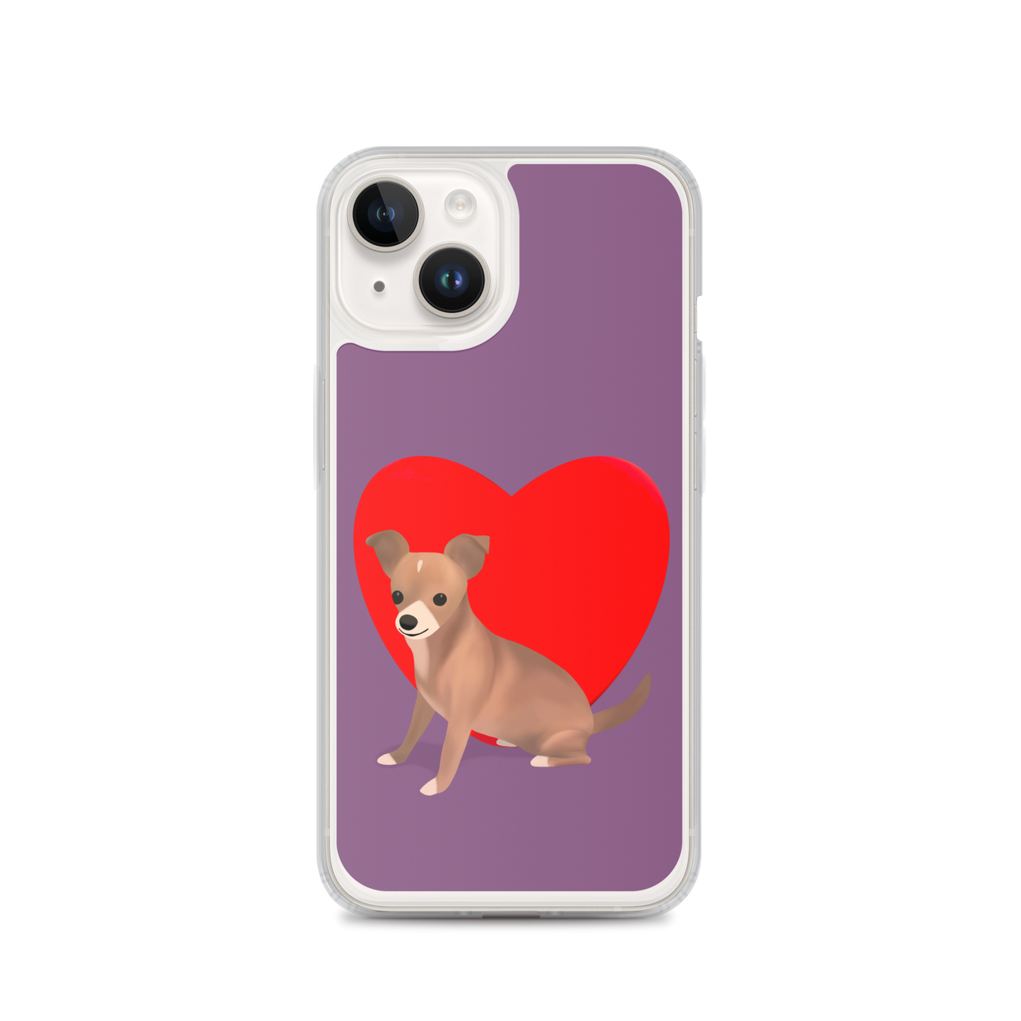 Heart Purple Bean iPhone Case