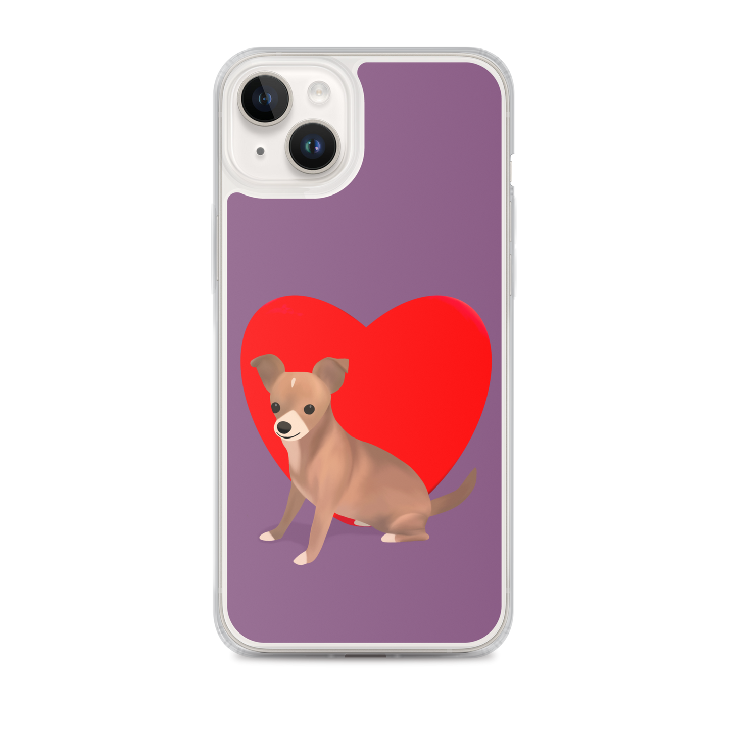 Heart Purple Bean iPhone Case