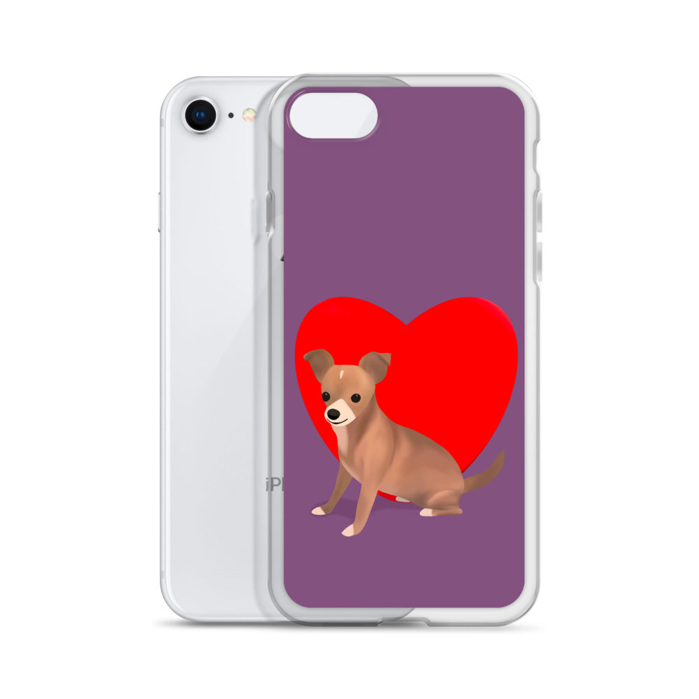 Heart Purple Bean iPhone Case