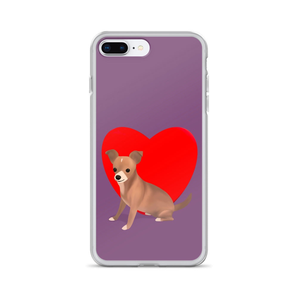 Heart Purple Bean iPhone Case