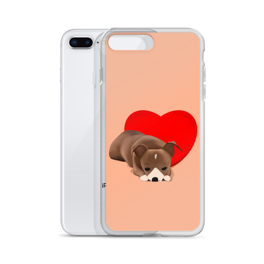 Sweet Heart Bean iPhone Case