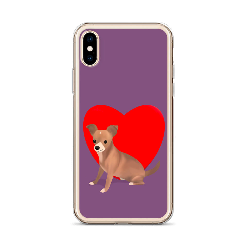 Heart Purple Bean iPhone Case