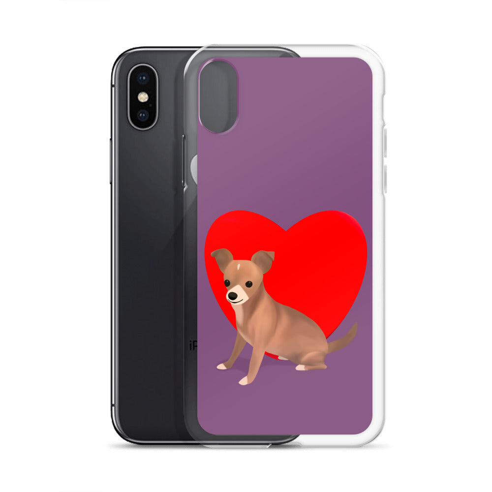 Heart Purple Bean iPhone Case