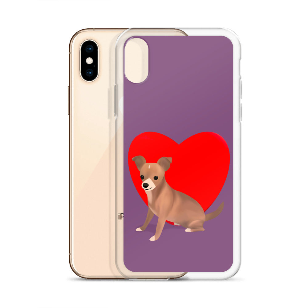 Heart Purple Bean iPhone Case