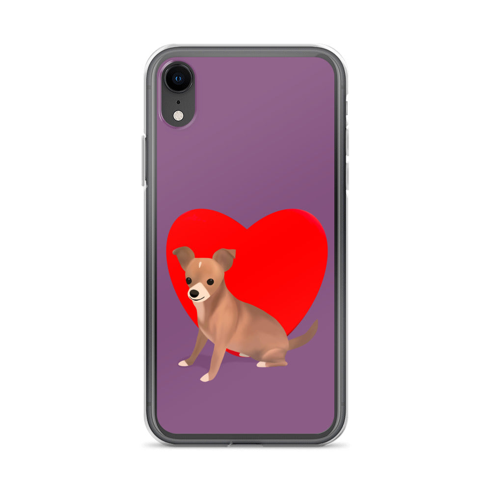 Heart Purple Bean iPhone Case