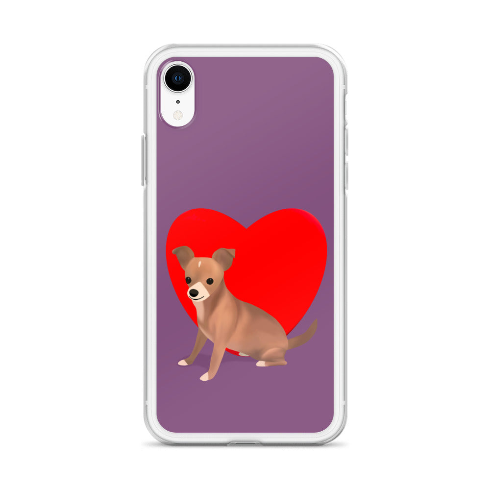 Heart Purple Bean iPhone Case