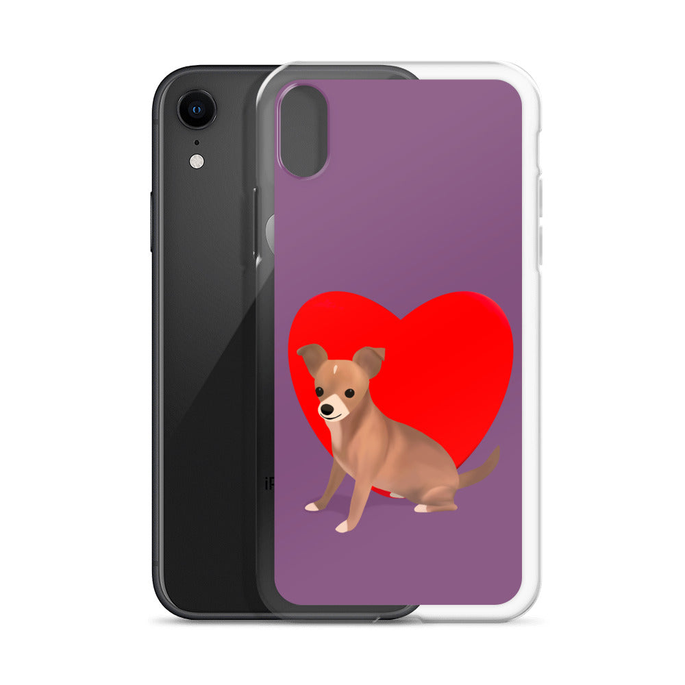 Heart Purple Bean iPhone Case