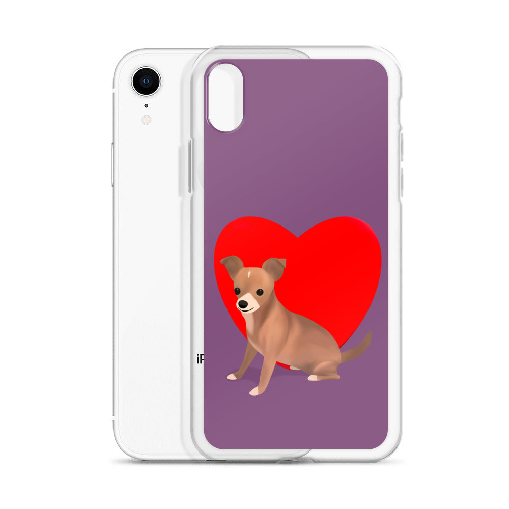 Heart Purple Bean iPhone Case