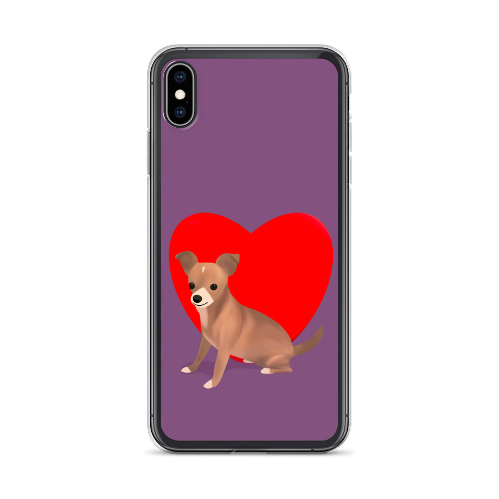 Heart Purple Bean iPhone Case